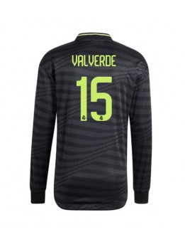Real Madrid Federico Valverde #15 Ausweichtrikot 2022-23 Langarm